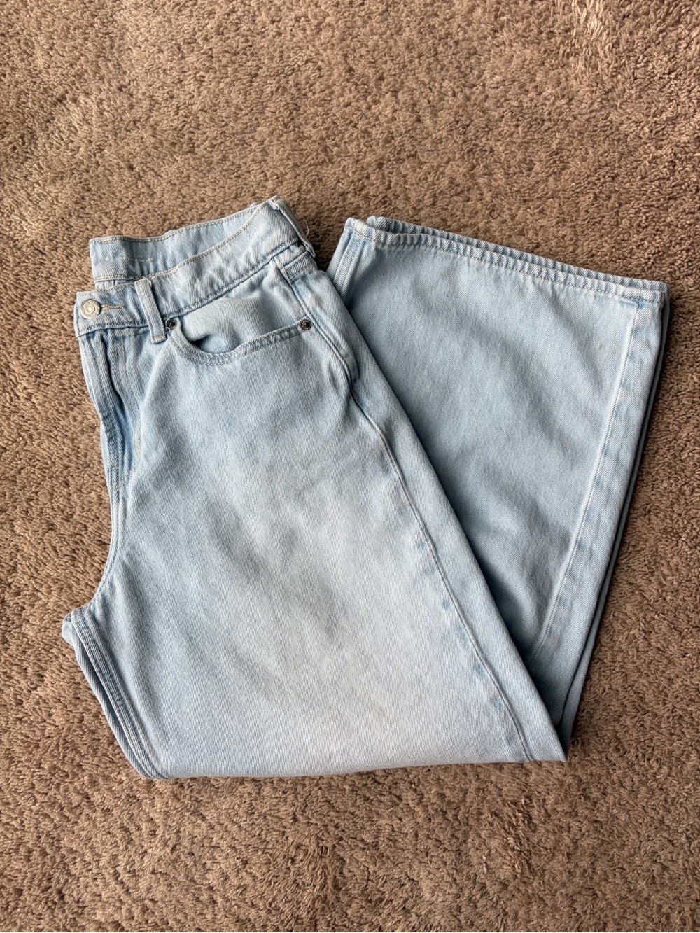 Old Navy Women’s Drapey Denim High-Rise Baggy Wide Leg | Size 6